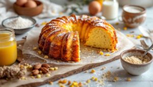 Ciambellone di riso frullato: senza glutine, lattosio e zucchero!