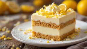 Mattonella biancomangiare con Oro Saiwa: dolce in frigo a strati, cremoso e facilissimo