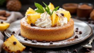 Zuccotto mimosa con crema chantilly e ananas: il dessert raffinato che si prepara senza fatica