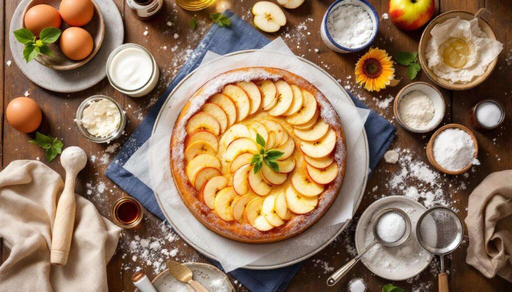 TORTA SOFFICE ALLE MELE: dolce ricetta semplice con yogurt