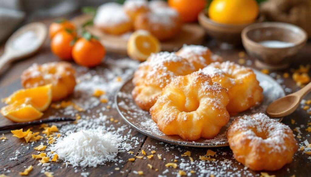 ZEPPOLINE al COCCO e arancia: dolci di Carnevale golosi