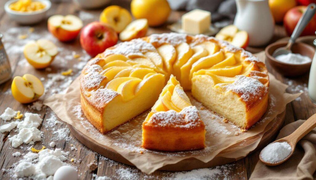 TORTA di MELE VENEZIANA cremosa con 1 kg di mele e poca farina